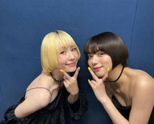 木村カエラ&池田エライザ「リルラ リルハ」SPコラボに感激 “リンクコーデ&お揃いネイル”にも絶賛の声<2022FNS歌謡祭 夏>