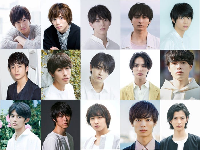 「チーム・ハンサム!」より(上段左から)石賀和輝、太田将煕、甲斐翔真、小関裕太、鈴木仁(中段左から)田川隼嗣、富田健太郎、新原泰佑、兵頭功海、福崎那由他(下段左から)藤原大祐、細田佳央太、松岡広大、溝口琢矢、渡邊圭祐(提供写真)