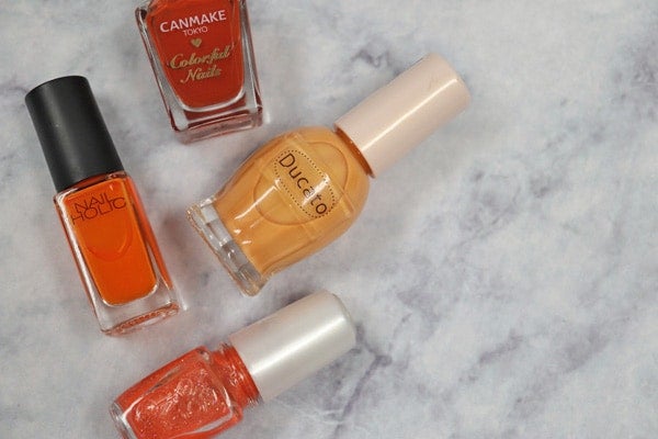 塗ってみた 1 000円以下のオレンジネイルでかわいいのはどれ モデルプレス