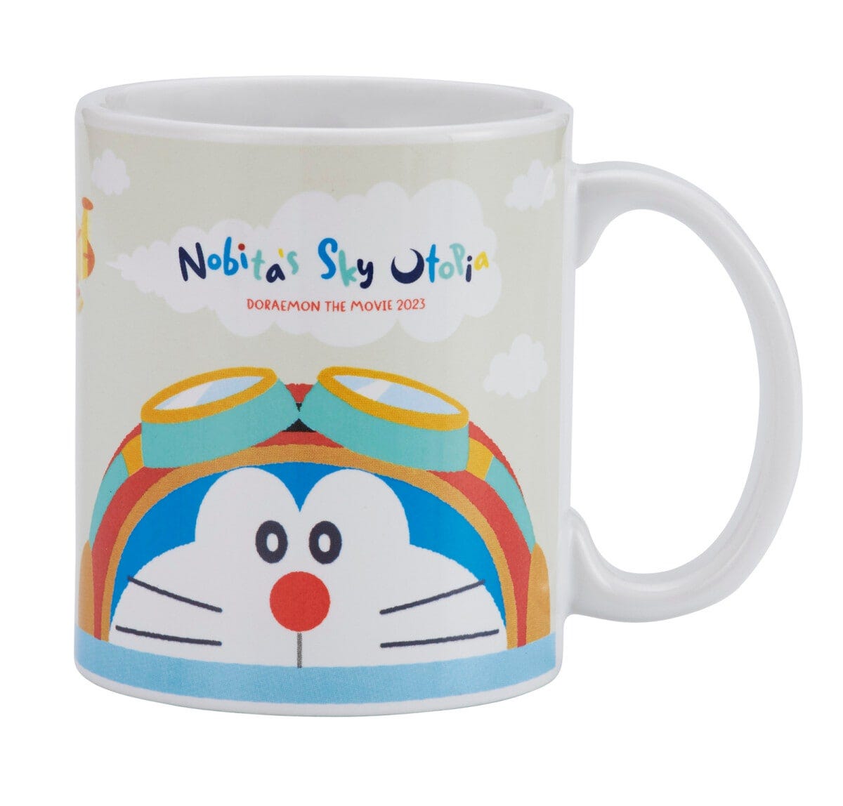 飛行服姿のドラえもんのマグカップ