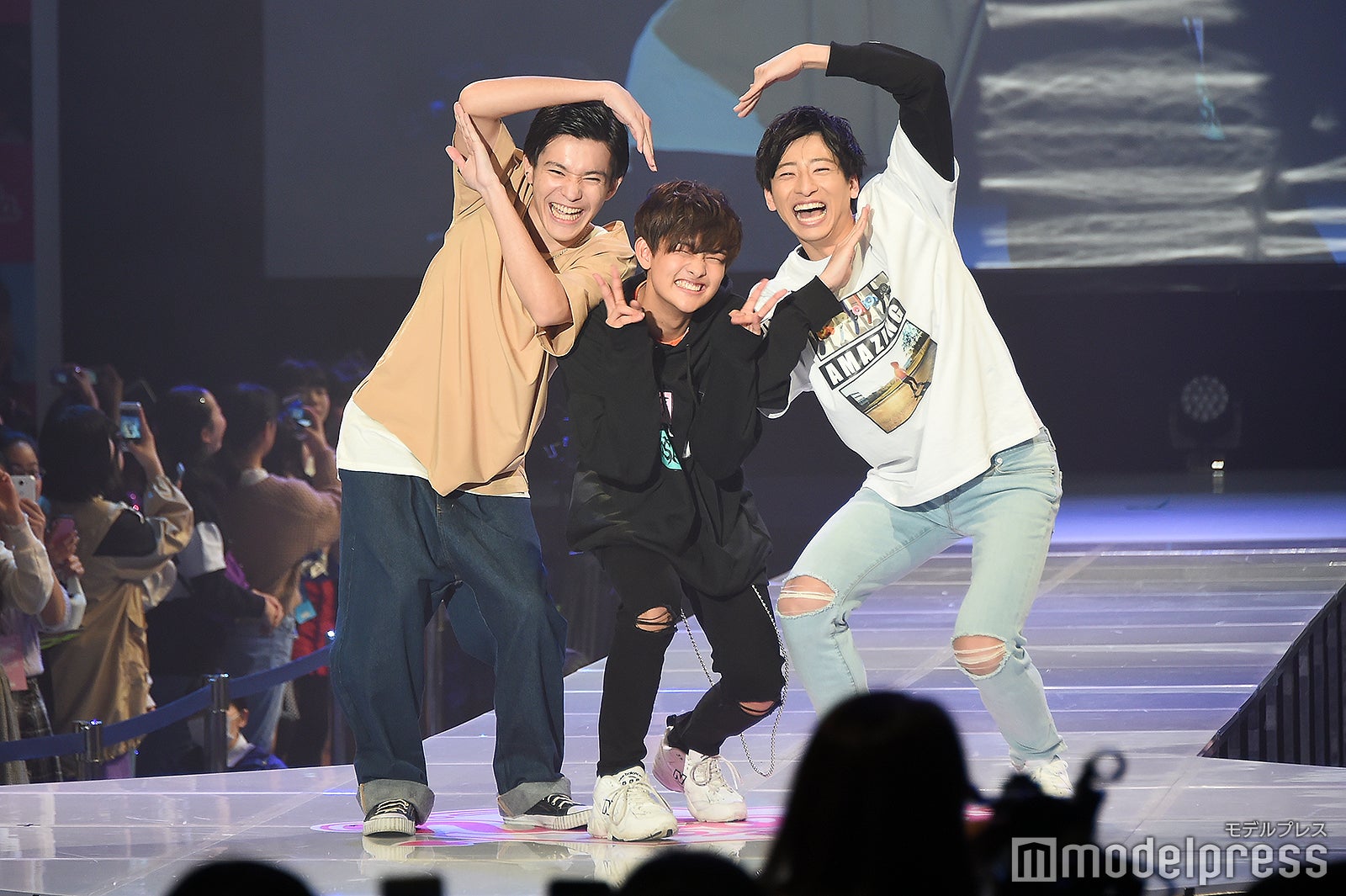 中島凱斗、渡江純也、岡田翔大郎（C）モデルプレス