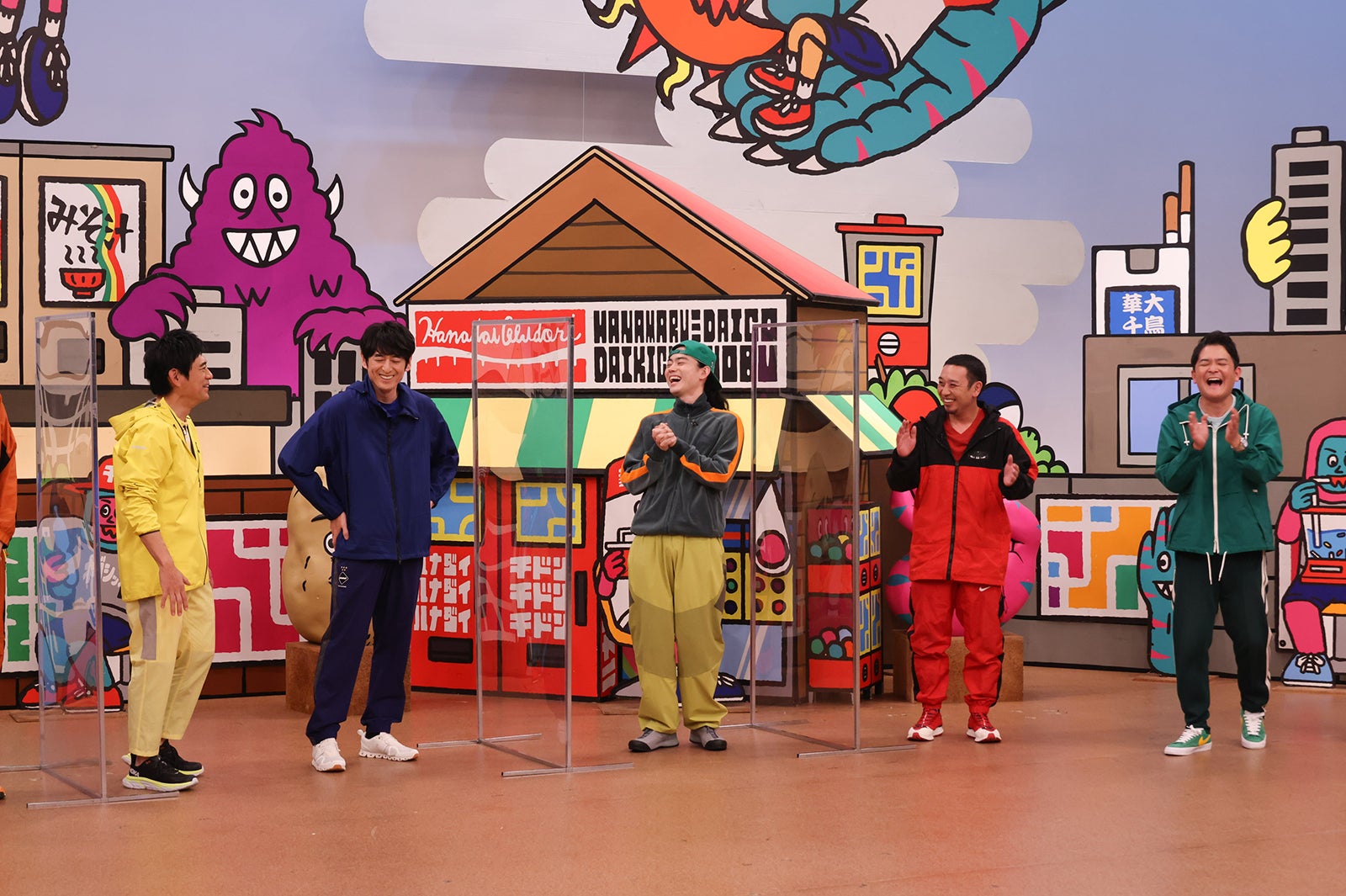 博多華丸、博多大吉、菅田将暉、大悟、ノブ （C）カンテレ・フジテレビ