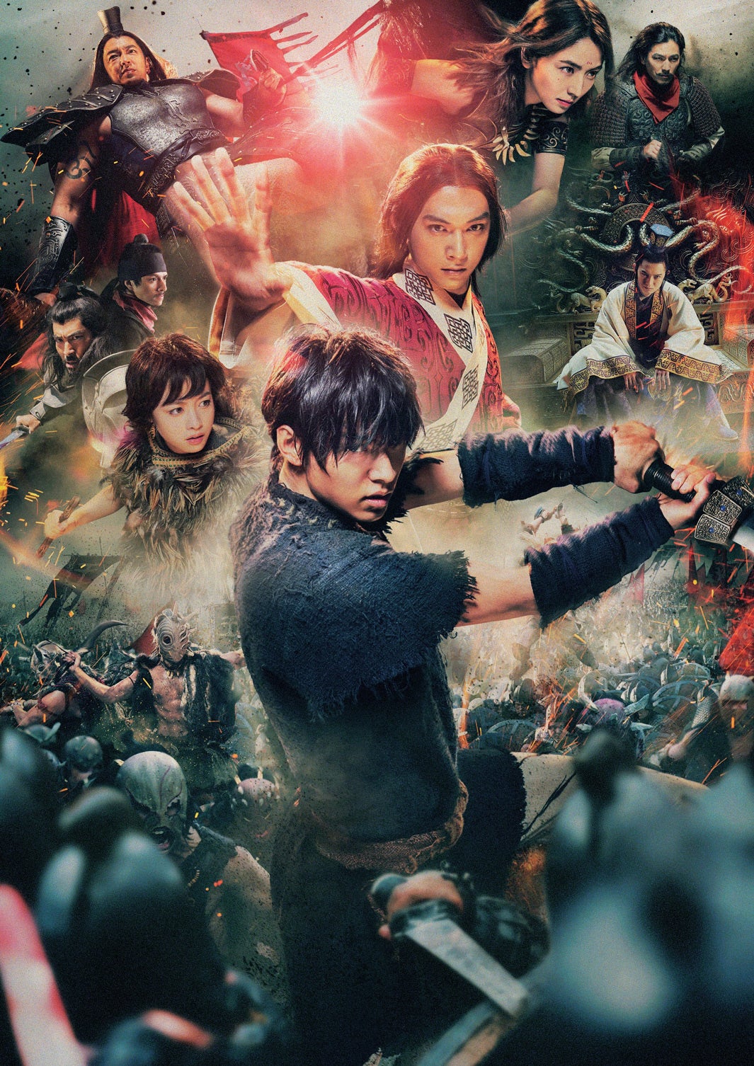 橋本環奈、山崎賢人、吉沢亮ら（C）原泰久／集英社（C）2019映画「キングダム」製作委員会