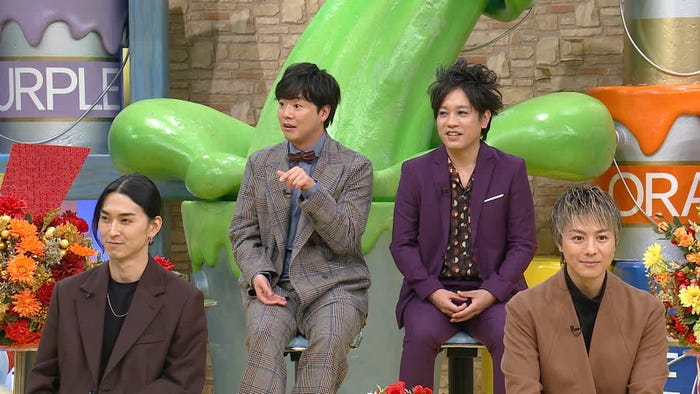 (左から)松田翔太、ぺこぱ(シュウペイ・松陰寺太勇)、EXILE TAKAHIRO (C)日本テレビ