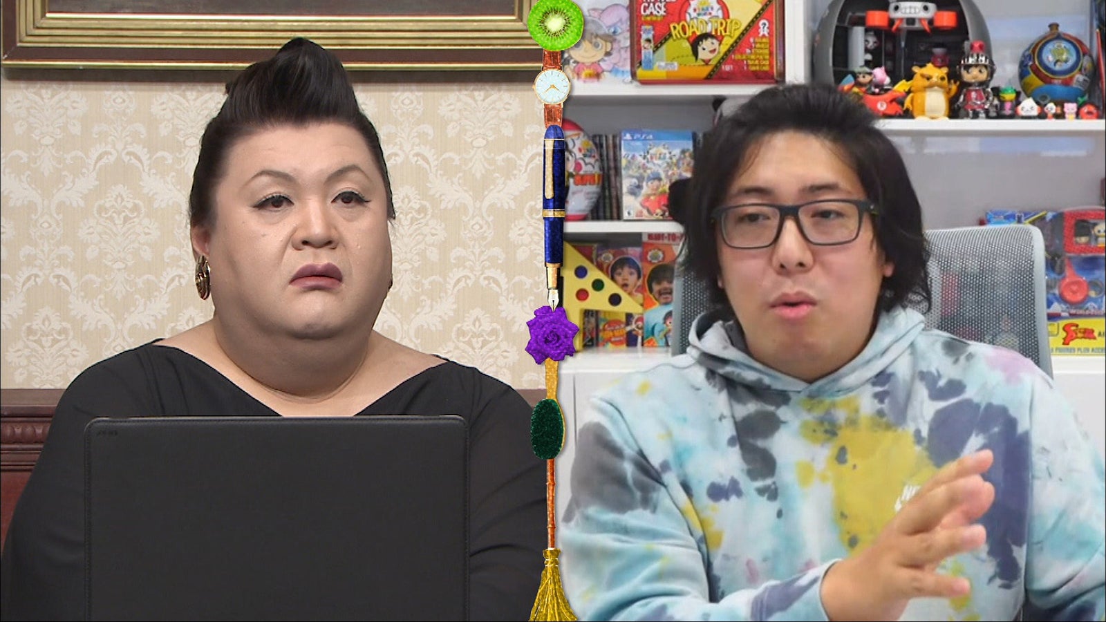 （左から）マツコ・デラックス、シオン・カジ（C）日本テレビ