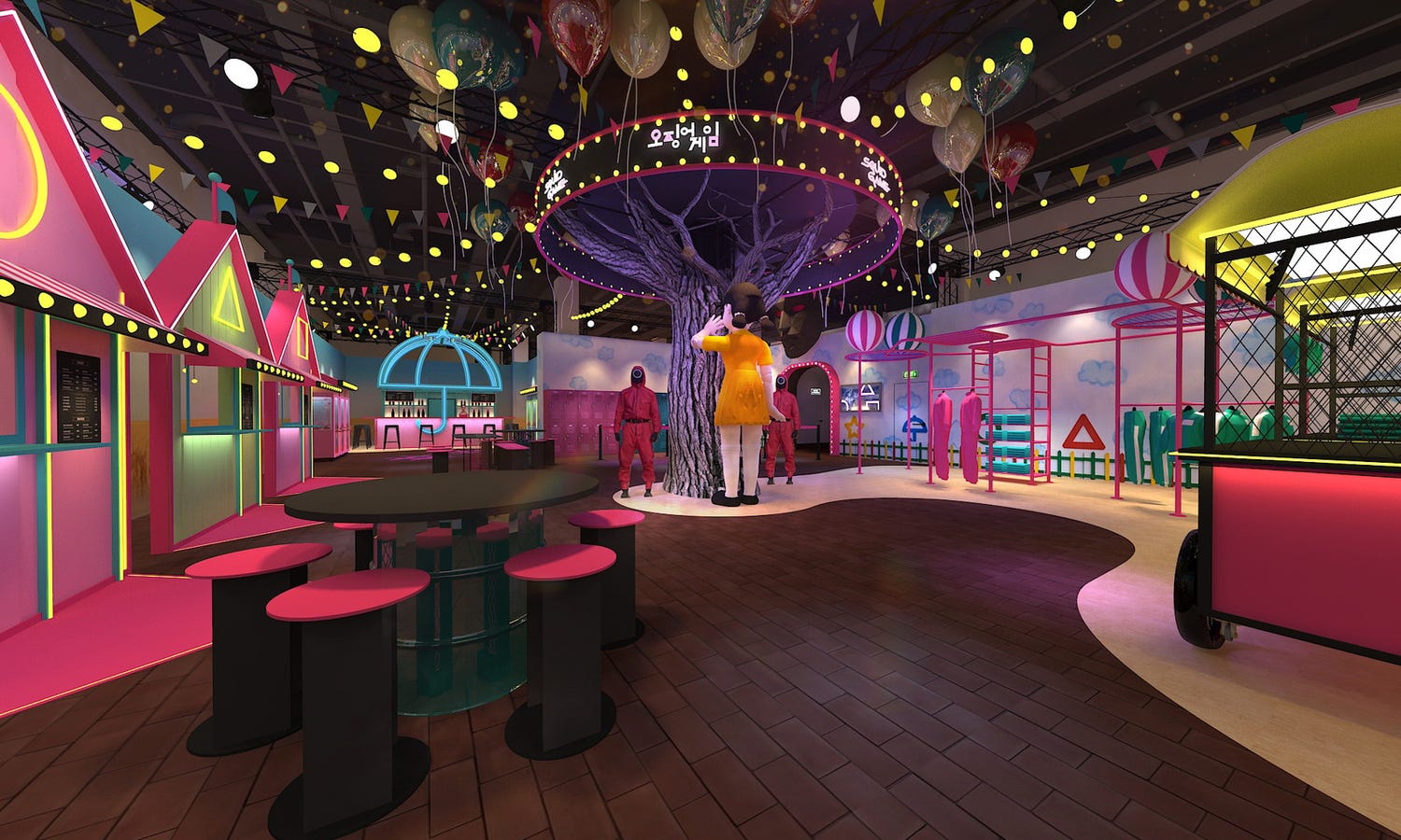 「イカゲーム」リアルイベント日本初上陸 渋谷で作中のゲーム6種に挑戦&コラボカフェも