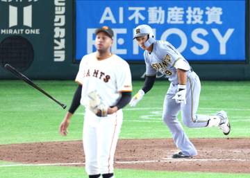 阪神・立石 竹丸＆マルティネス撃ち Gキラー健在！昇格即「2番・左翼」でマルチ「少しでも力になれたら」
