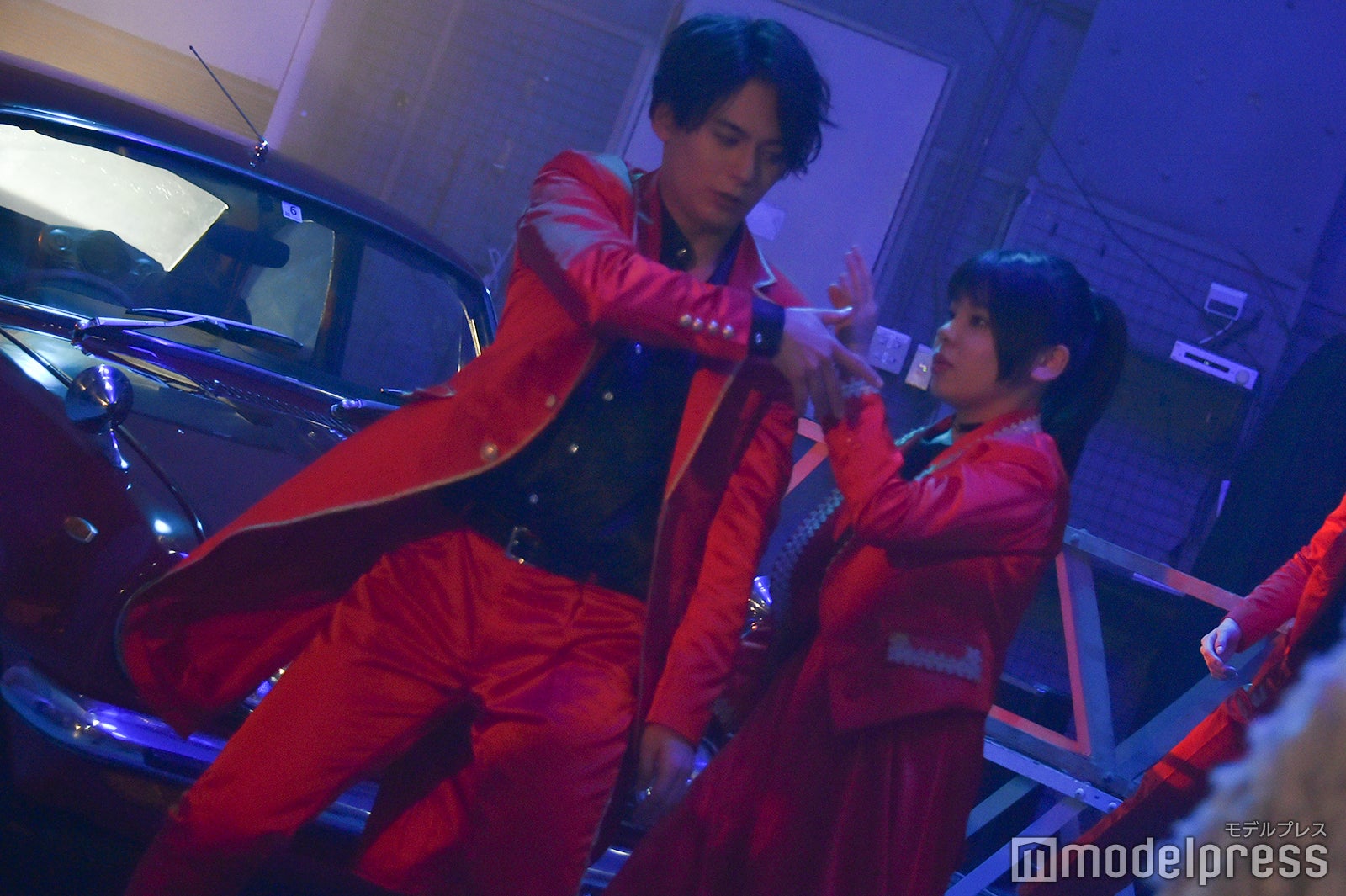 藤井菜央、榊原徹士／吉本坂46RED「君の唇を離さない」MV撮影風景（C）モデルプレス