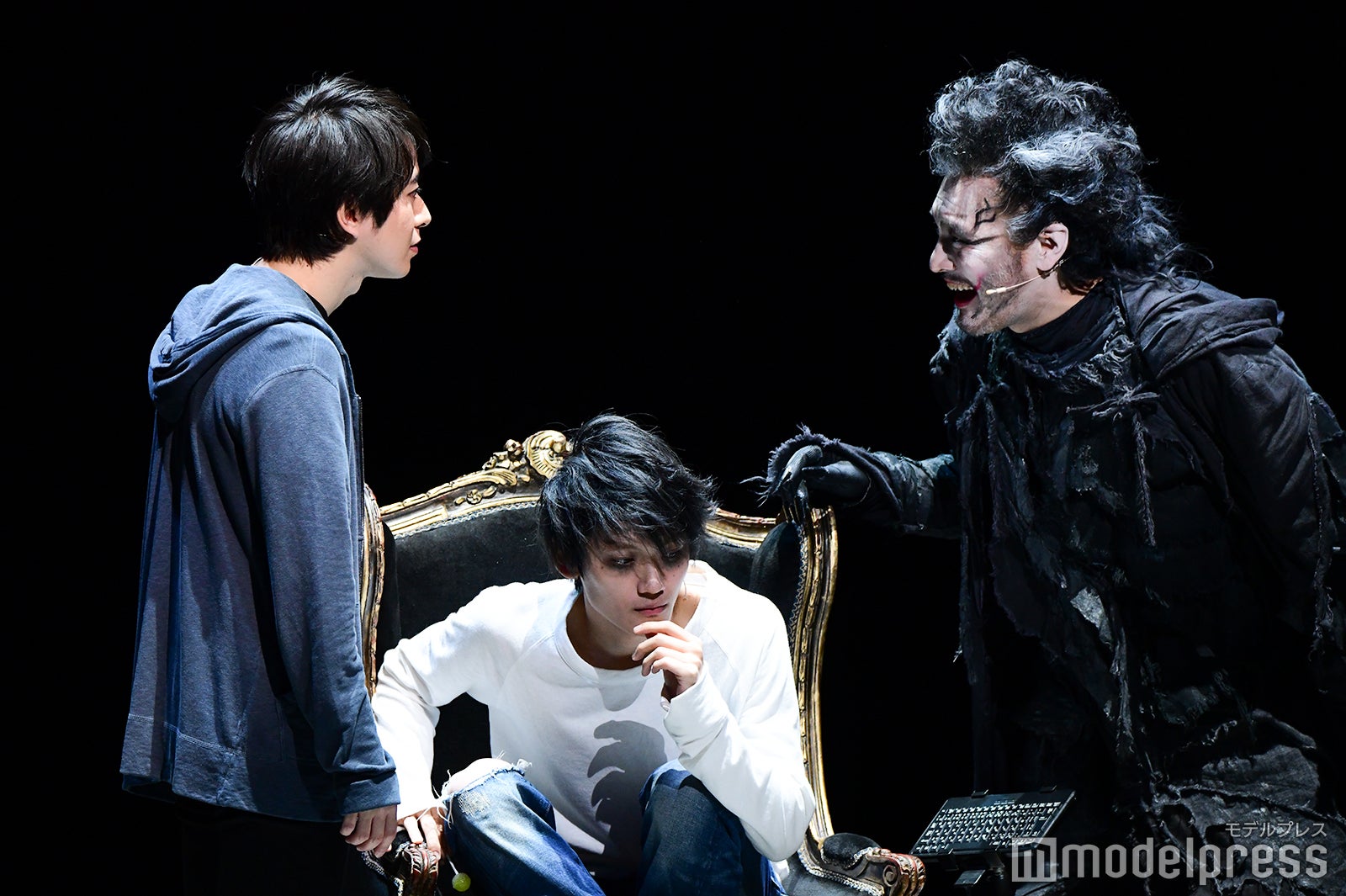 村井良大、高橋颯、横田栄司「デスノート THE MUSICAL」公開舞台稽古より （C）モデルプレス