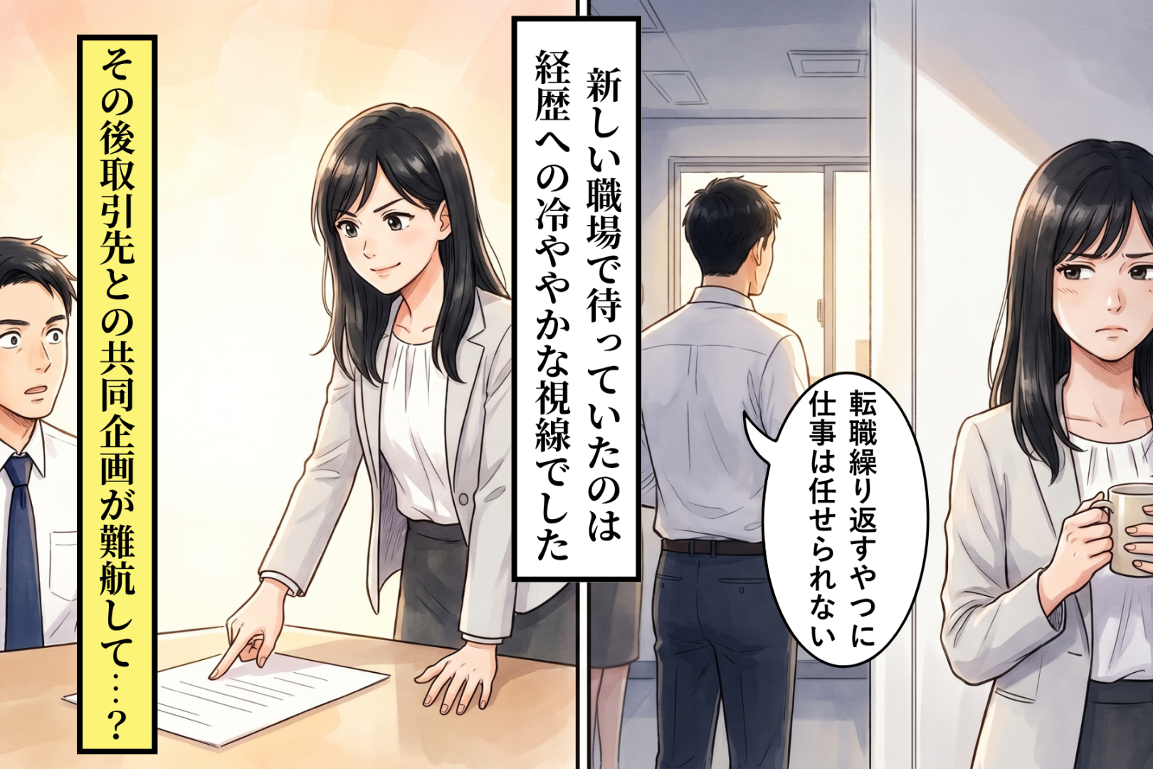 「転職繰り返すやつに仕事は任せられない」と白い目→キャリアの全貌を知った上司