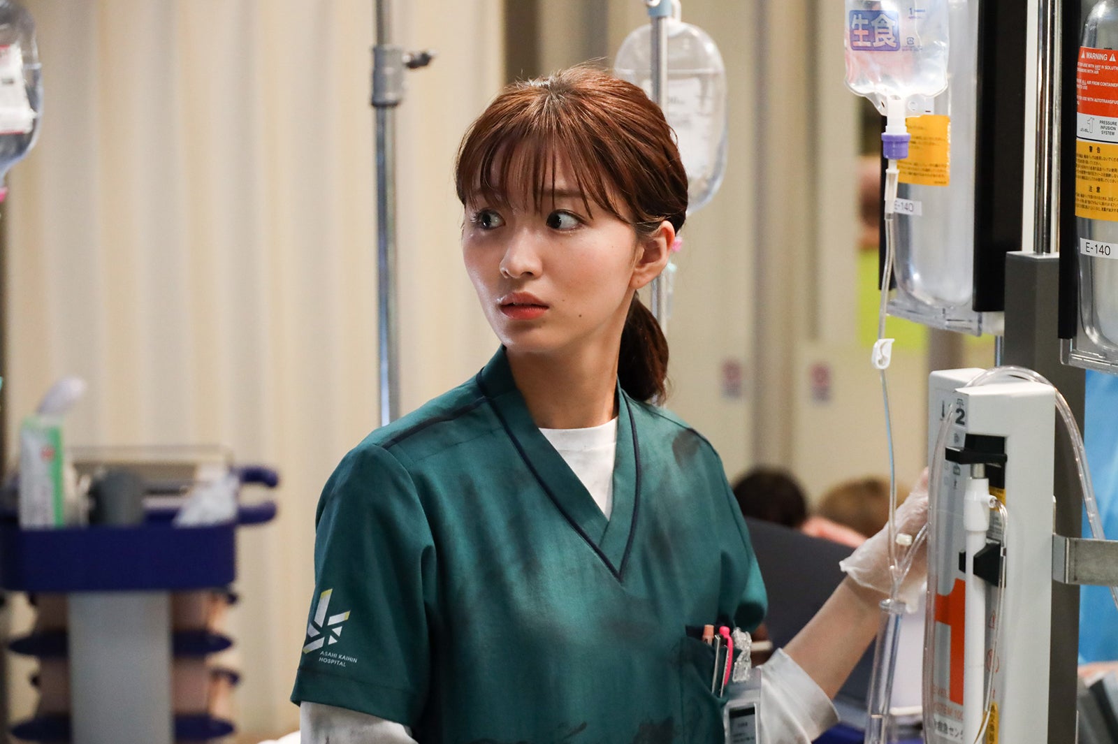 岡崎紗絵「ナイト・ドクター」最終話より（C）フジテレビ