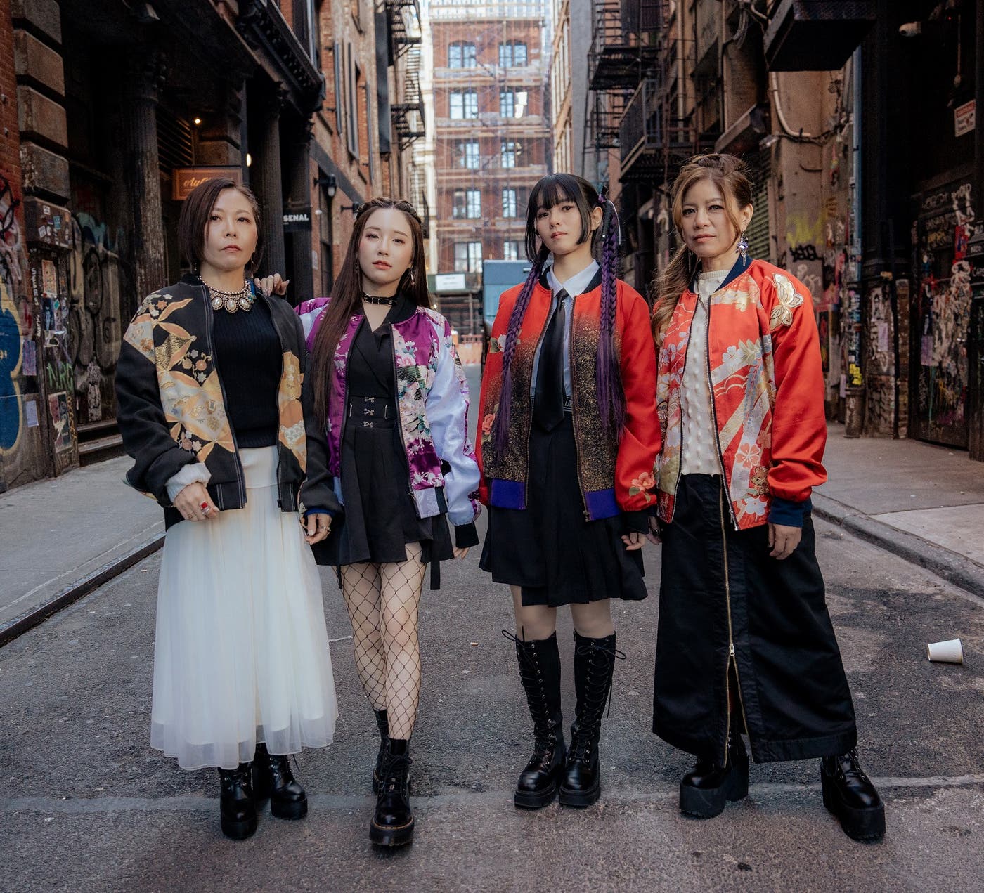 ゆいーがる(左から)SHOKO、AYANE、COCONA、MIZUNO(撮影:A-key)