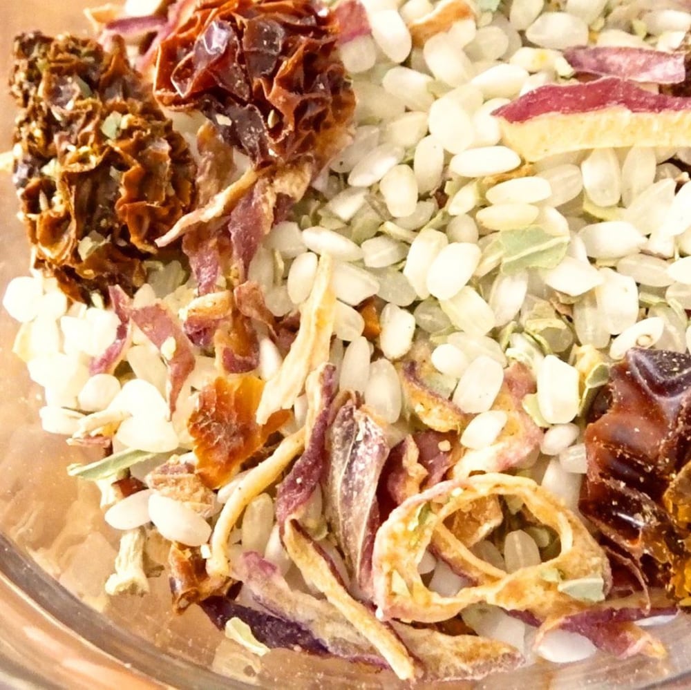 コストコのタスカンリゾットミックスの中身の写真