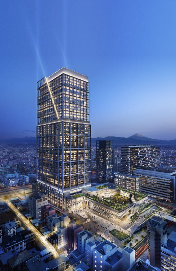 中野駅北口エリアの大規模開発、高層タワーにホテル&7,000人収容の大ホール