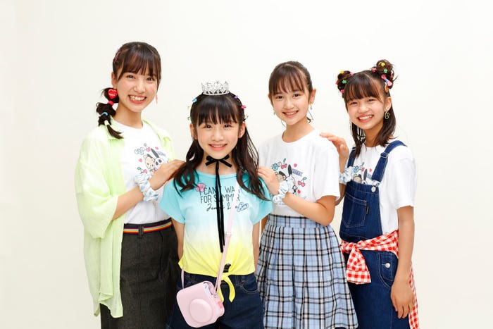 (左から)並木彩華、中江ほの、加藤ここな、大島美優(提供写真)