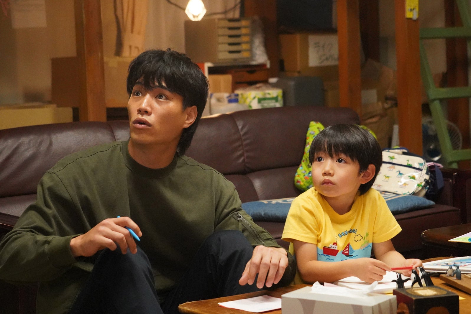 鈴木伸之、石塚陸翔「ファーストペンギン！」第3話より（C）日本テレビ