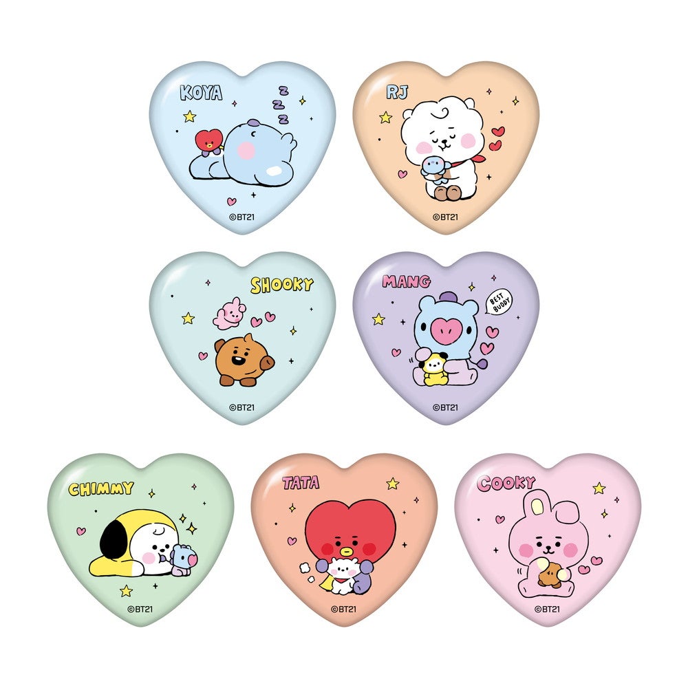 BT21 カフェ缶バッジ csm.fi.cr