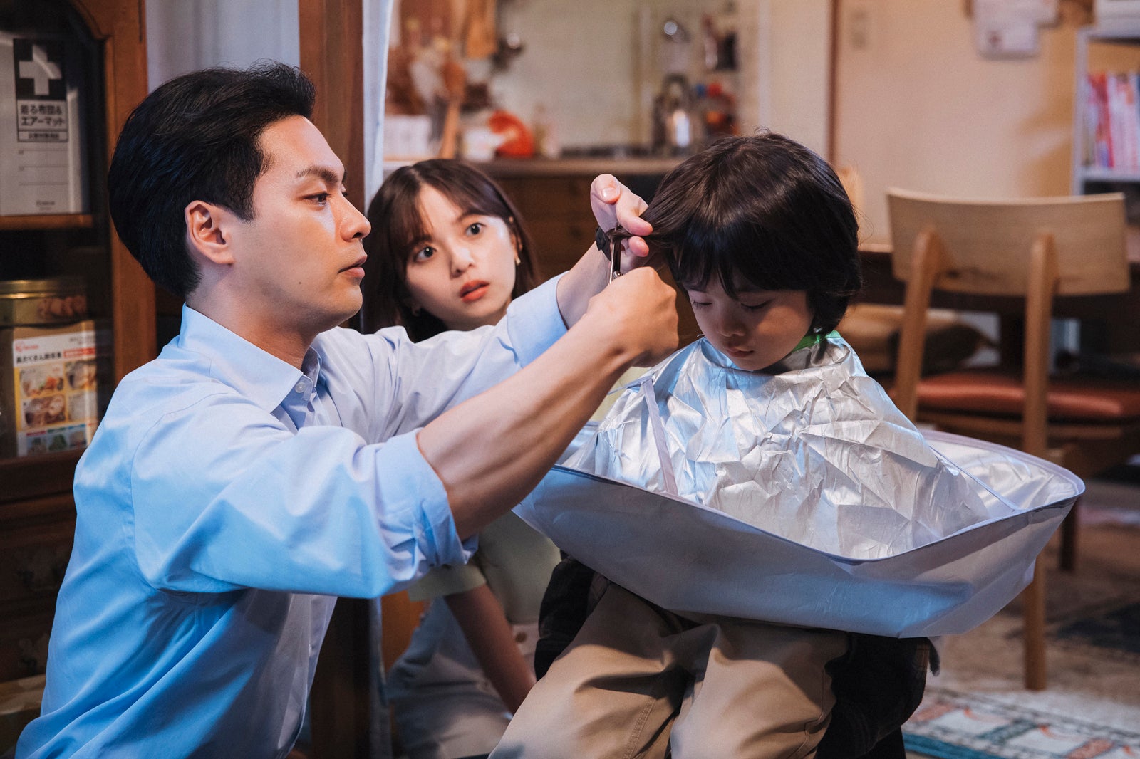 柳楽優弥、齋藤飛鳥、佐藤大空「ライオンの隠れ家」第6話（C）TBS