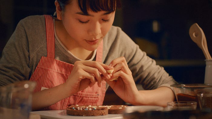 松井愛莉出演「予想外に寝坊」篇