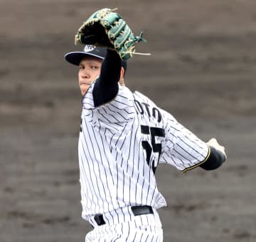 阪神・ドラ5能登“プロ初登板”シート打撃で5人斬り 藤川監督ら1軍首脳陣熱視線「（緊張）めちゃくちゃしました」