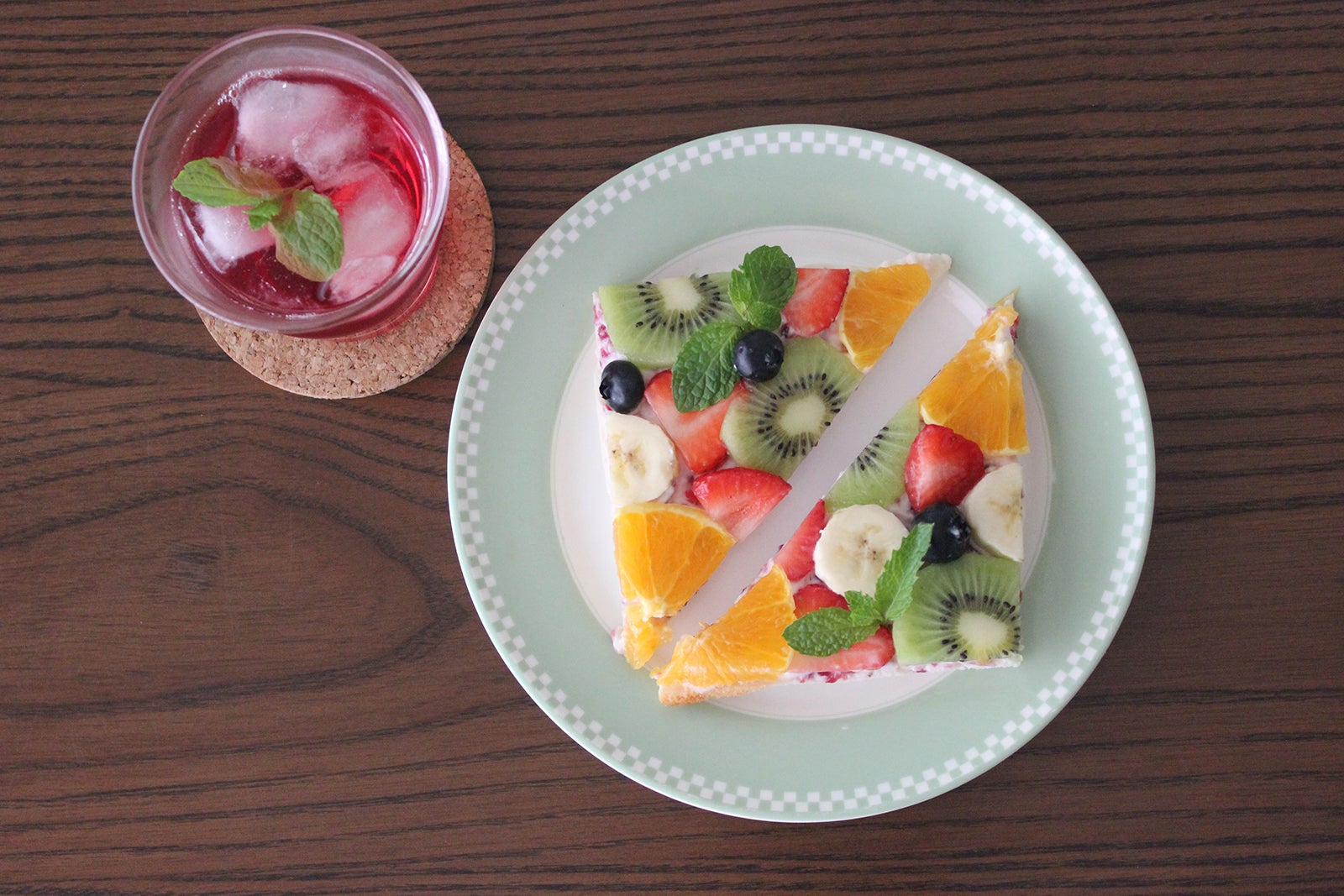 フルーツオープンサンドと共に