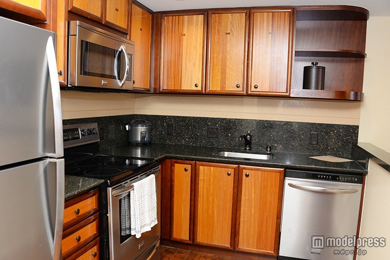 広々キッチンで手料理も振る舞える