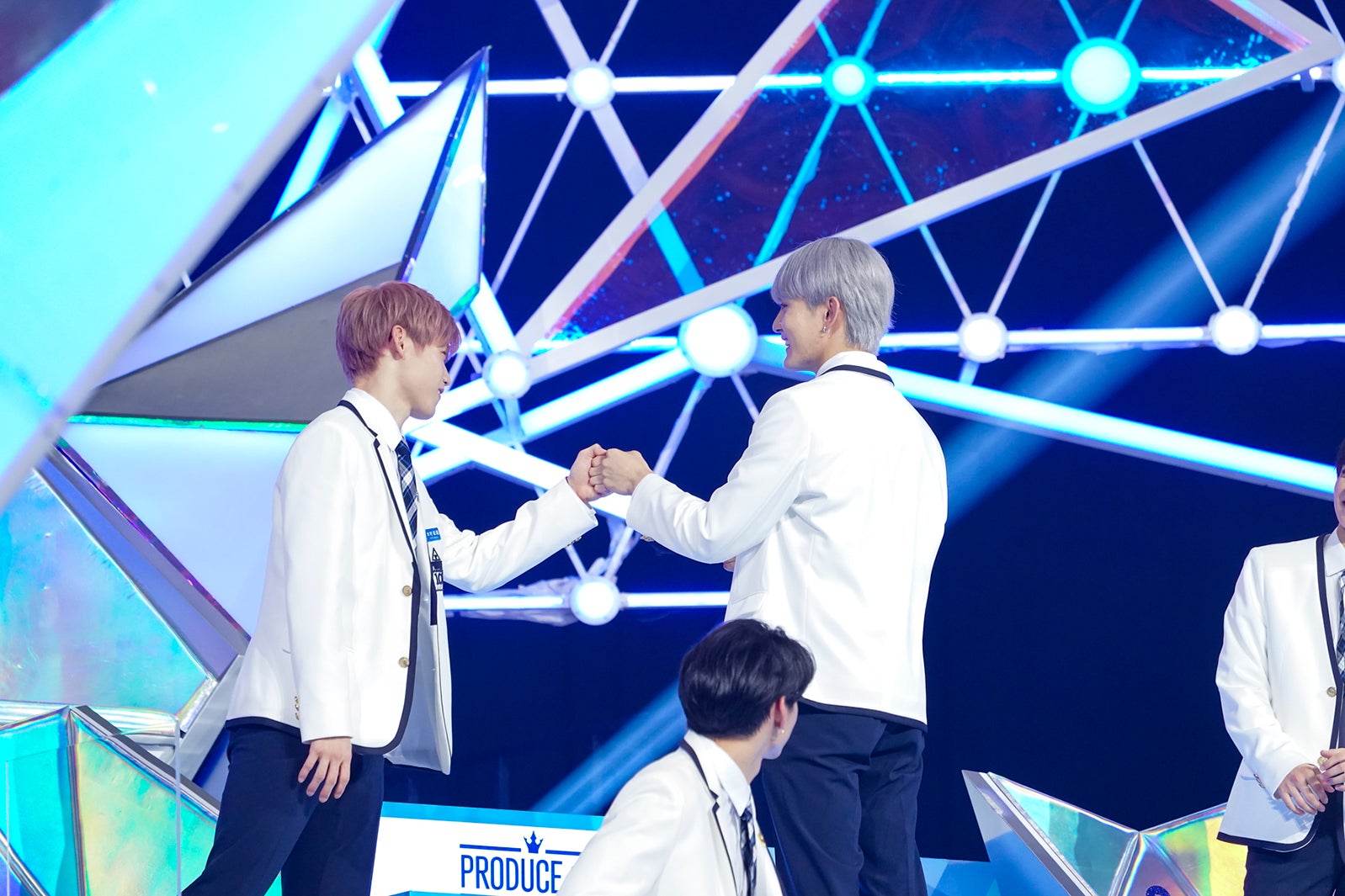 木村柾哉、田島将吾／第2回順位発表式の様子「PRODUCE 101 JAPAN SEASON2」 （提供写真）