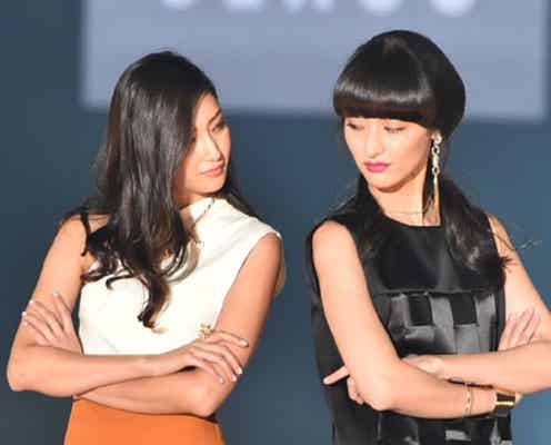 菜々緒×シシド・カフカ「ファーストクラス」美しすぎる“姉妹”がランウェイで激突