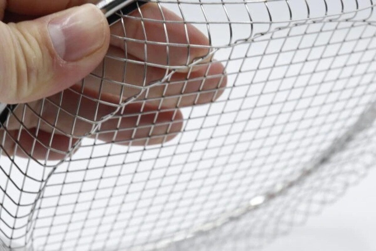 ダイソー　ステンレス浅ザル（油切