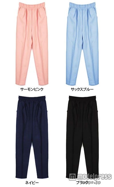 センタープレスパンツ(サックスブルー)「REAL STYLE」2,580円(税込)