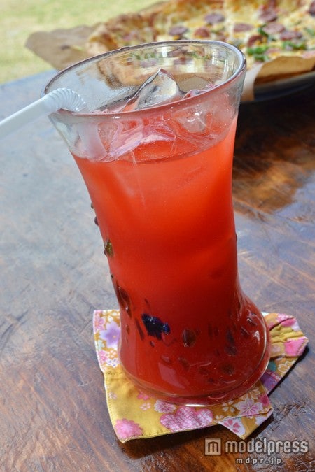 フレッシュな自家製アセロラドリンク