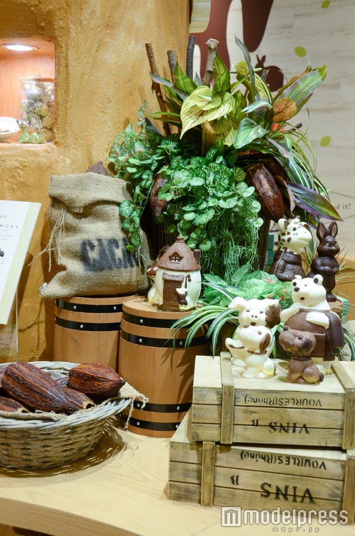 チョコレートでできた動物もディスプレイ(C)モデルプレス