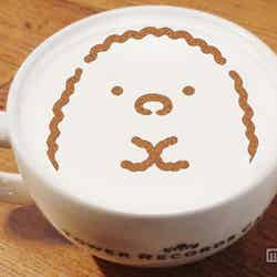 表参道店/とんかつチョコレートラテ602円(税抜)(C)2015 San-X Co.,Ltd.All Rights Reserved.