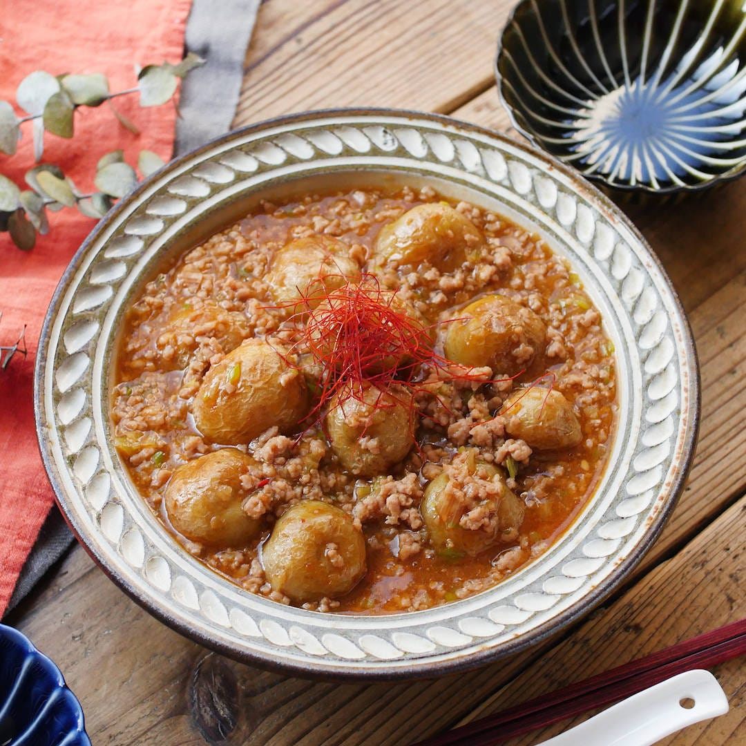 ごろっと旨辛♪麻婆新じゃがいも