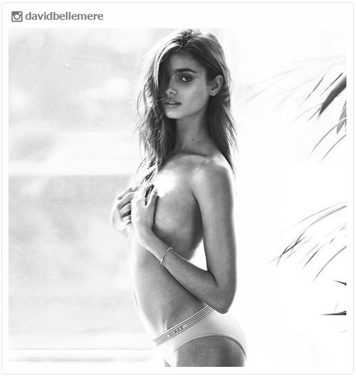 テイラー・ヒル、手ブラショットで美ボディ披露　世界中から反響続々