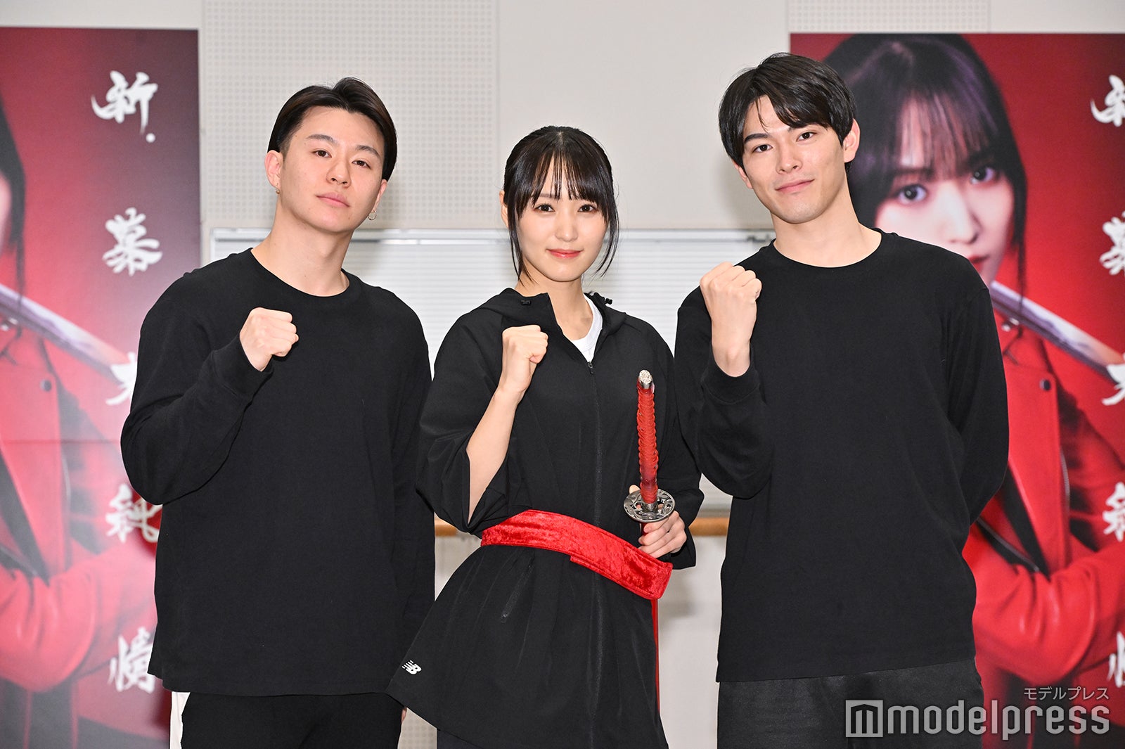 高橋龍輝、菅井友香、松大航也（C）モデルプレス