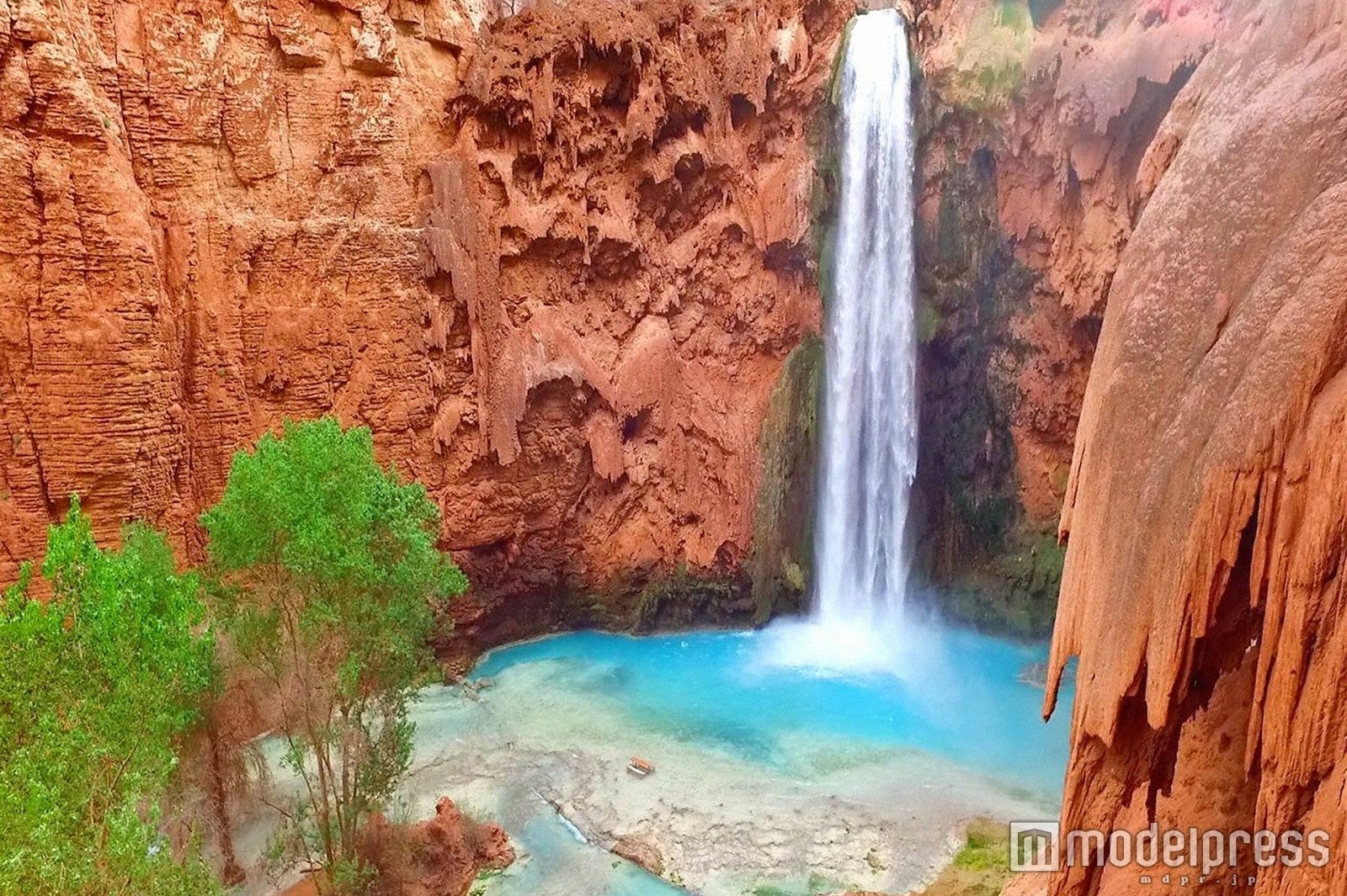 グランドキャニオンに暮らすハバス族の聖地「ムーニーフォール」（C）TBS