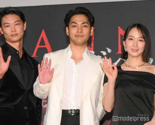 柳楽優弥・笠松将・吉岡里帆ら「ガンニバル」豪華キャスト集結 サプライズで柳楽の誕生日祝福