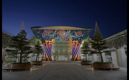 鑑賞型プロジェクションマッピング／画像提供：金沢工業大学