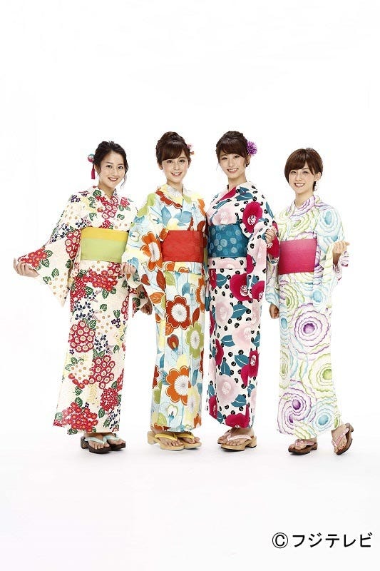 (左から)永尾亜子、久慈暁子、海老原優香、宮司愛海(写真提供:フジテレビ)