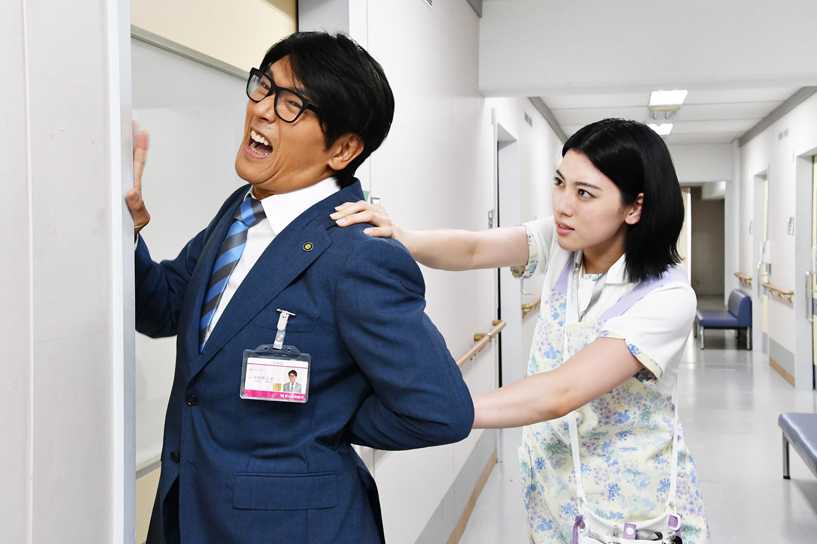 三吉彩花、高橋克典（C）テレビ朝日