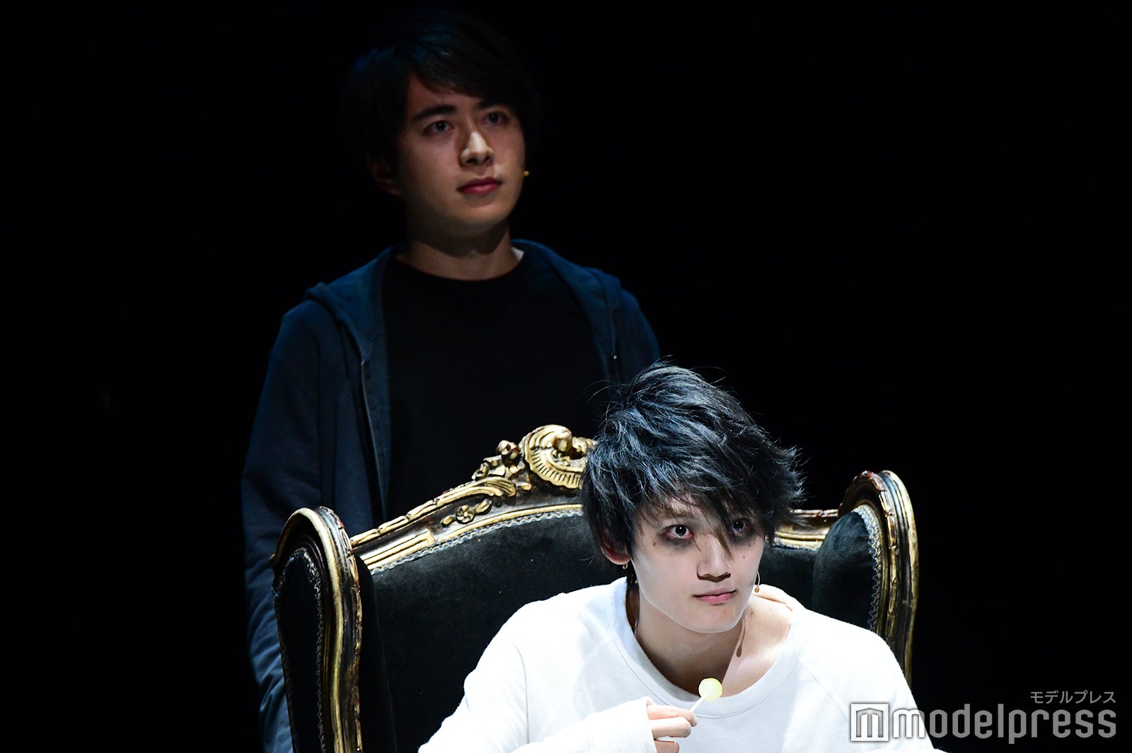 村井良大、高橋颯「デスノート THE MUSICAL」公開舞台稽古より （C）モデルプレス