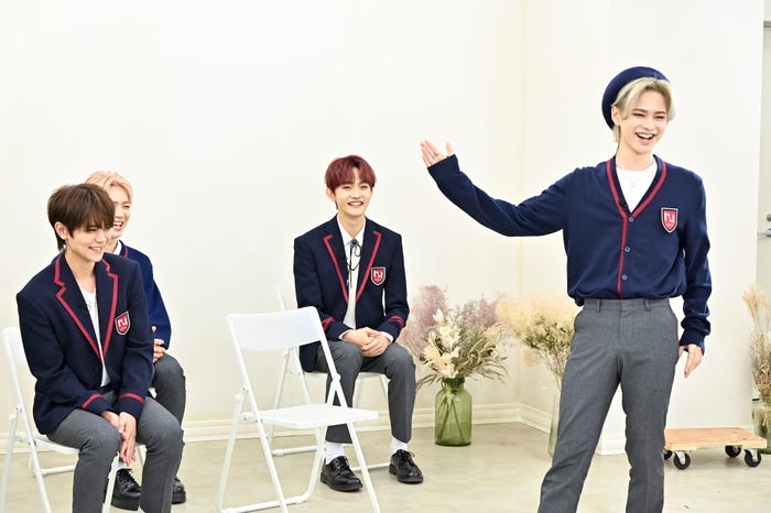 「INI デビュー記念!期待のグローバルボーイズグループまるわかり SP」藤牧京介、佐野雄大、田島将吾、松田迅(C)TBSチャンネル