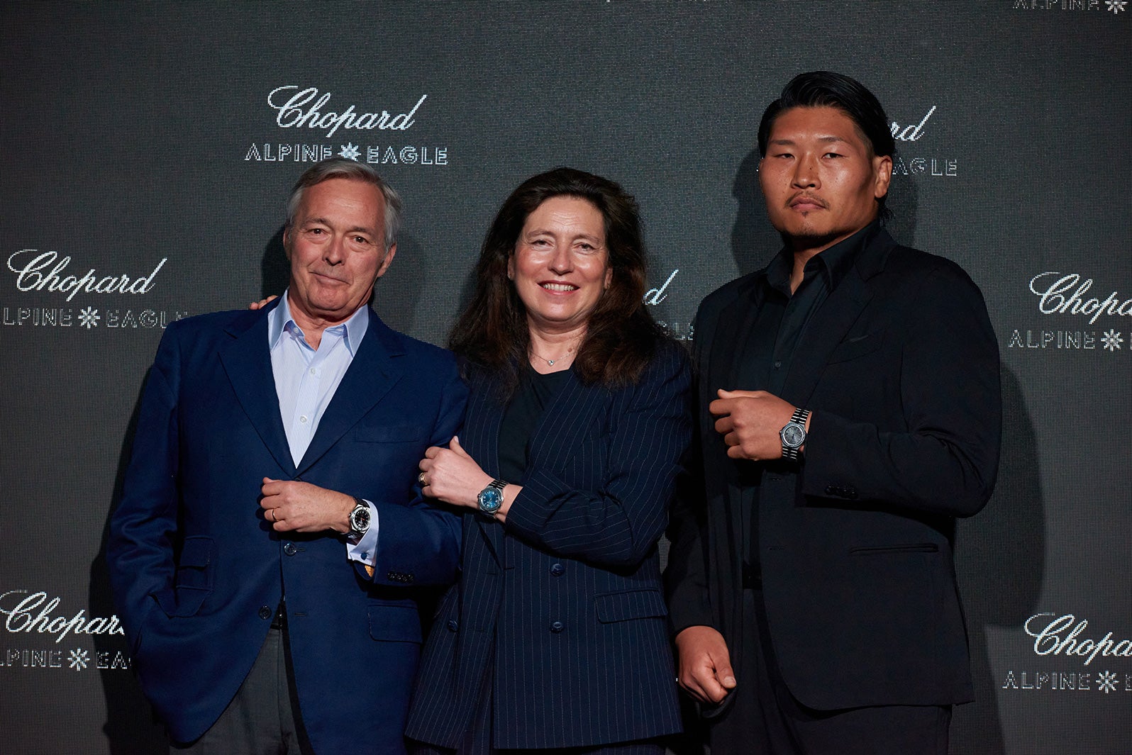 カール-フリードリッヒ・ショイフレ、稲垣啓太選手ら（提供写真）