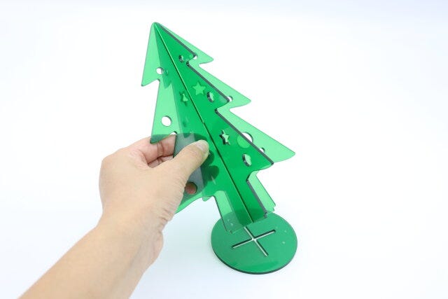 ダイソー　アクリルツリー　組み立て