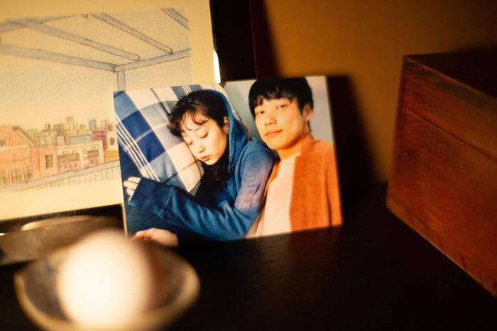 清水くるみ、笠松将 「つながりたくて、嘘をつく2」メイキング(提供写真)