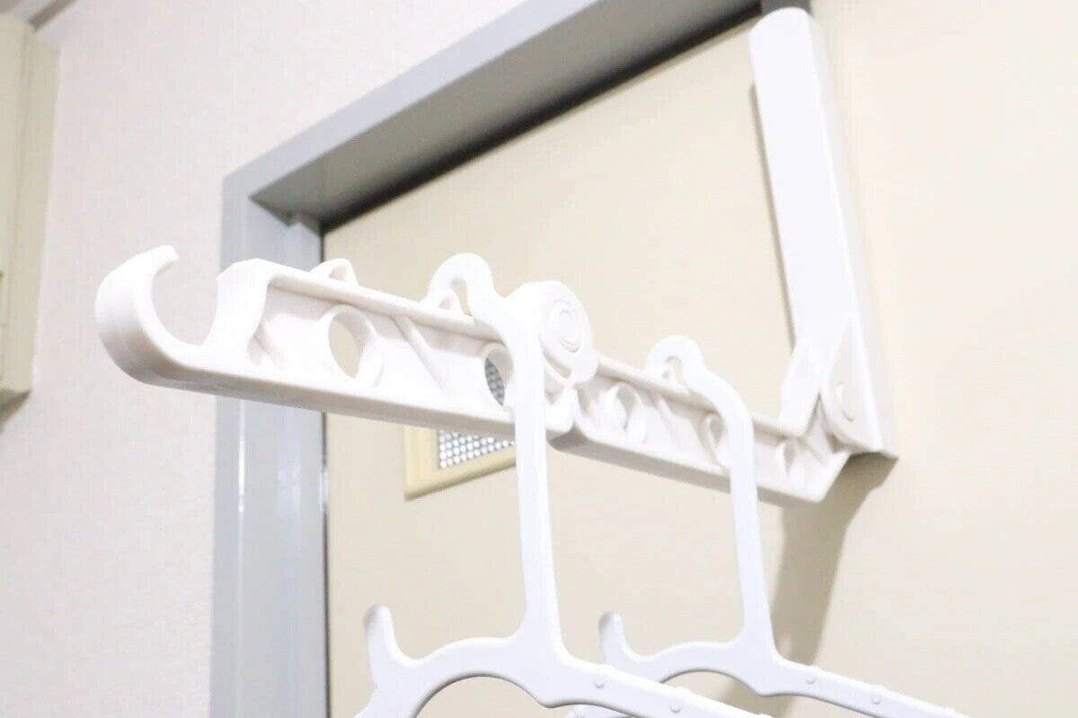 ダイソー　折り畳み式物干しラック　使用例