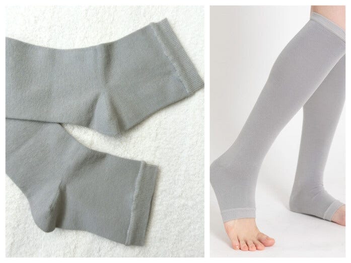 お風呂から上がった後、体が冷えないうちに履くのがおすすめ。疲れやむくみもすっきりする感じ！