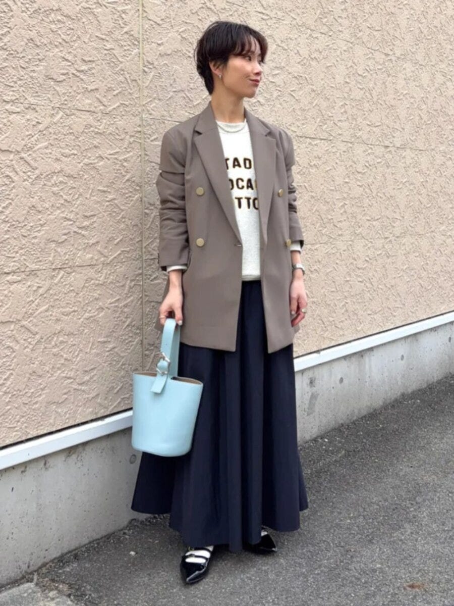 スウェット スカート コーデ スウェットとスカートのコーデ5