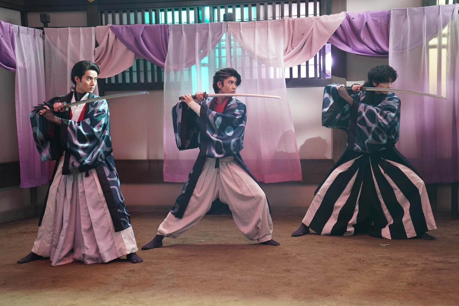 藤岡真威人、柊太郎、庄司浩平「君とゆきて咲く～新選組青春録～」第6話より（C）テレビ朝日